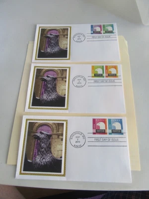 Combo de dos estampillas de primera clase Three Spectrum Eagles 2015 Fdcs Sc#5013-18 Colorano Foto 1 de 3