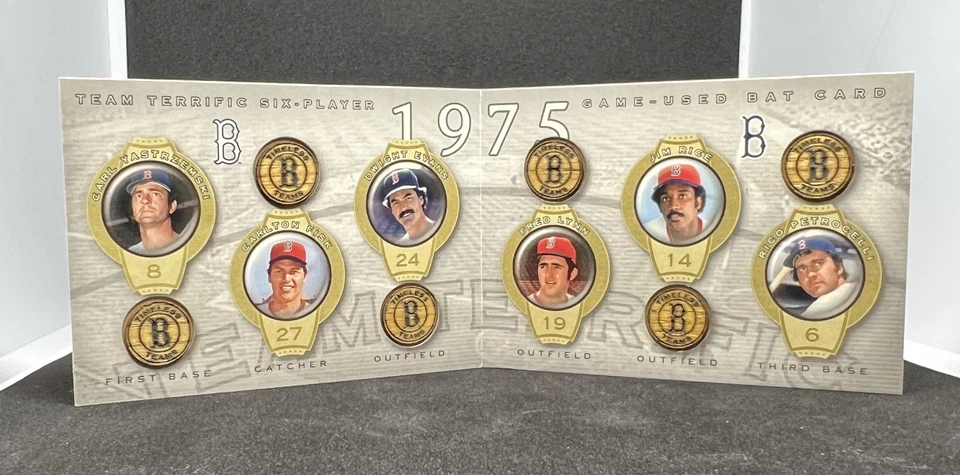 Upper Deck Legends Team Terrific 27/35 2004 juego usado (Yaz, Rice, Lynn, etc.) Foto 1 de 4