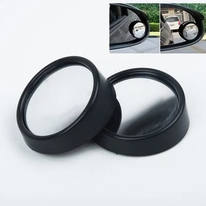 Blind Spot Mirror Truck Rotation Black Car Convex Mirrors Parts Rear View - Picture 1 of 3