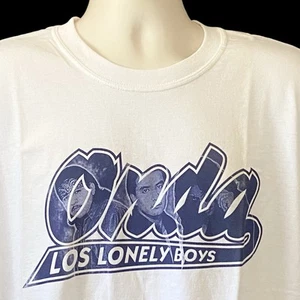 Los Lonely Boys T Shirt Men's XL Onda White Blue Ringo Jojo Henry - Picture 1 of 4