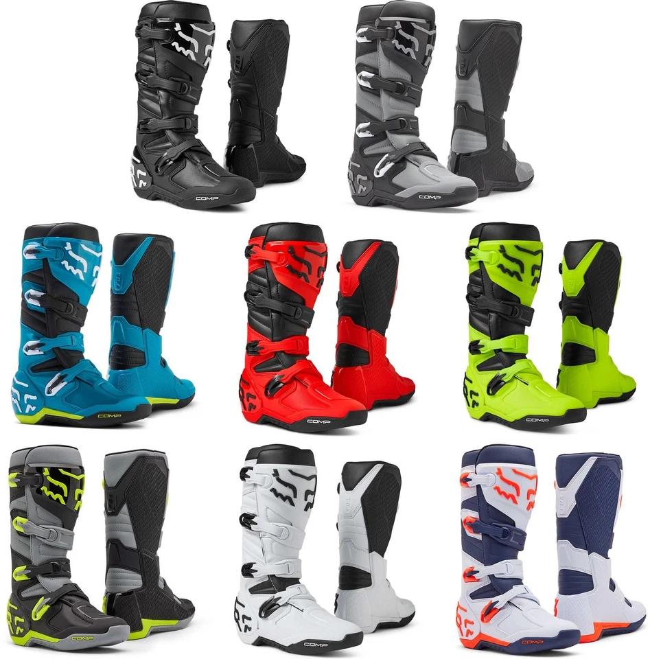 Botas Fox Racing Comp - Motocross MX Off-Road Dirt Bike ATV Enduro Dual Sport Foto 1 de 1