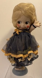 "MUY RARA COMPOSICIÓN 1913 ROSE O' NEILL KEWPIE CON VESTIDO ORIGINAL Y RED PARA EL CABELLO 13""" - Imagen 1 de 23