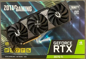 ZOTAC GAMING GeForce RTX 3070 Ti Trinity OC 8GB GDDR6X Graphics Card - Foto 1 di 7