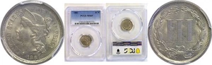 1881 3CN Nickel Three Cent PCGS MS-65 - Picture 1 of 3