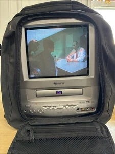 Memorex MVD2009CB 9" CRT TV DVD Combo Color TV - Gaming/RV/Boat/Car W/CASE! Nice - Picture 1 of 16