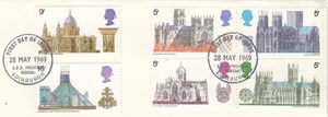 Cathedrals GB Used Bureau 1969 ON PIECE (150006) - Picture 1 of 1