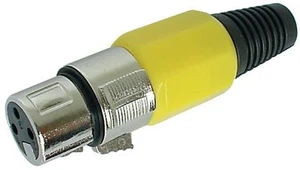 HiLo - Soket XLR 3 Kutub, Dalam Talian, Kuning - Picture 1 of 1