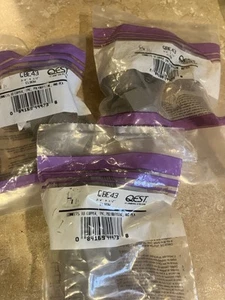 QEST Plumbing QBE43 3/4" x 1/2" elbow NOS connects copper pvc pex lot of 3 - Picture 1 of 1
