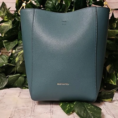 Bostanten 全新无标签孔雀蓝色皮革单肩包 — 第 1/4 张图片