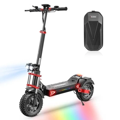 ISCOOTER Elektroroller 12 Zoll Elektro-Scooter 48V20AH 150KG E-Scooter Faltbarer Offroad