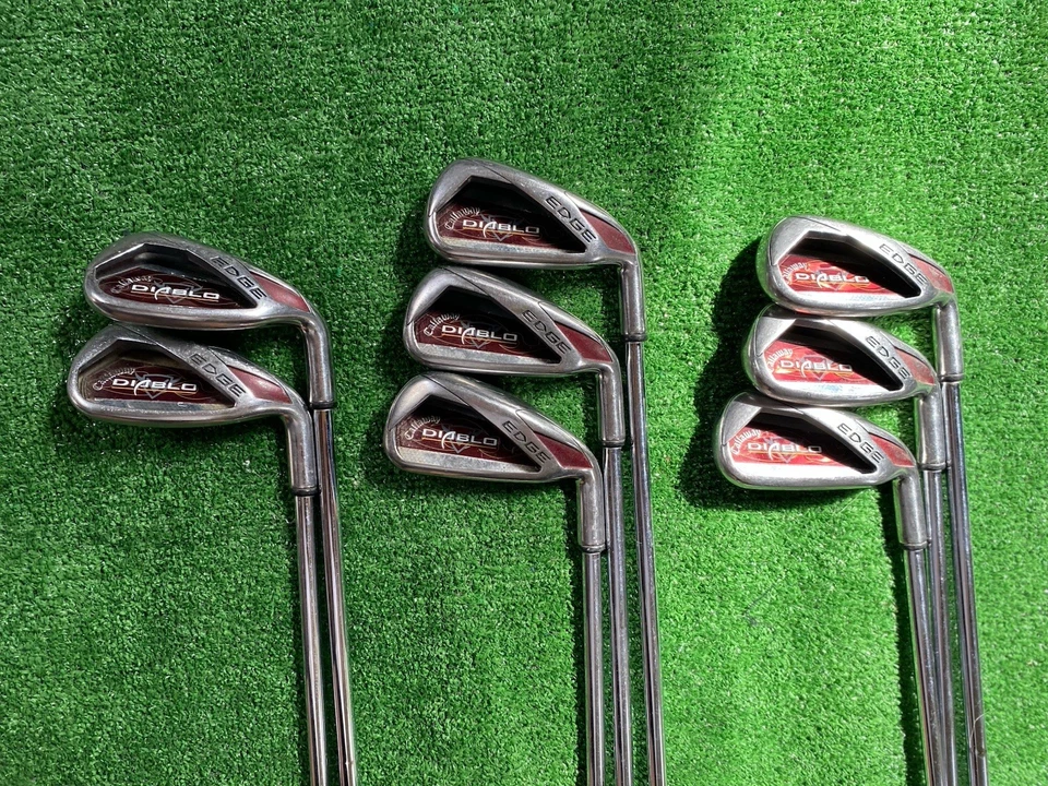 CALLAWAY⛳DIABLO EDGE⛳4-SW⛳4+5+6+7+8+8+PW+SW⛳FULL IRONS GOLF SET⛳8.8 / 10 COND!⛳ - Image 1 of 4