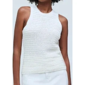 Madewell Crochet Knit Crewneck Boho Sweater Tank Top US Women's S New - Picture 1 of 6