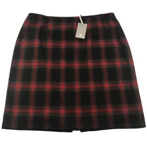 Preston And York Plaid Red Skirt Size 18 - Picture 1 of 5