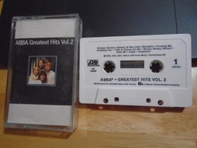 RARE OOP club edition ABBA CASSETTE TAPE Greatest Hits Vol 2 DANCING QUEEN disco - Image 1 of 2