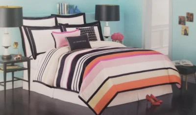 Kate Spade New York Candy Shop Rayas Algodón Caramelo Falsa Europea Nuevo en Paquete Foto 1 de 4