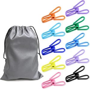 Chip Clips 60 Pack Utility 2 Inch Metal Clip for Food Bags, 10 Colors - Picture 1 of 12