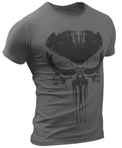 Punisher T-Shirt Ultra Distressed Design verblasst #3047 - Bild 1 von 7
