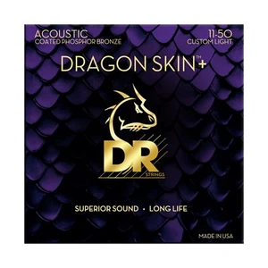 DR DAP-11 Dragon Skin Phosphor Bronze Akustikgitarrensaiten, Cust Lt 0,011-0,050 - Bild 1 von 1