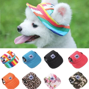 Pet Dog Visor Cat Puppy Sun Hat for Small Large Dogs Topi anjing Outdoor Cap - Picture 1 of 17