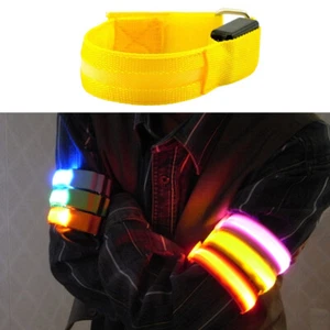 Nachtlauf Armband LED Licht Outdoor Sport Sicherheitsgurt Arm Bein Warnung - Bild 1 von 15