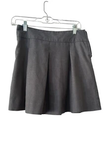 Becky Thatcher Girls Uniform School Skirt Size 7 1/2 Charcoal Grey Pleats - Picture 1 of 7