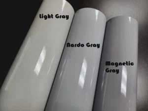 High Gloss Light Nardo Gray Vinyl Car Vehicle Wrap Film Sticker Decal Sheet Roll - Picture 1 of 2