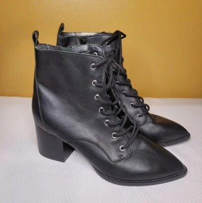 NUEVO SIN ETIQUETAS Botas Botines Seychelles Talla Dividida Trench Con Cordones Punta Talla 7.5R y 9L Foto 1 de 4