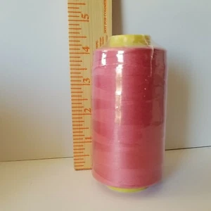 1 Spool Coral Multi Purpose Serger Overlocker Quilting Sewing Thread T27 Quality - Picture 1 of 3