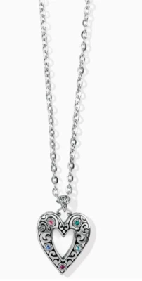 Брайтон Elora драгоценных камней большой сердце ожерелье стиль: JM5163 Рекомендуемая розничная цена производителя: $108 новый с Ярлыками - Изображение 1 из 3