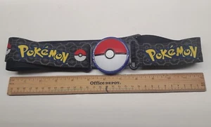 Pokemon Clip N Go Poke Ball Belt Black Red 2018 Toys Adjustable Strap - Picture 1 of 6
