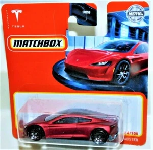 2022 MATCHBOX “TESLA ROADSTER” SHORT CARD - Picture 1 of 3