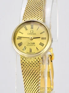 Vintage OMEGA De Ville Quartz Ladies Gold Wrist Watch - Cal 1353 - Model 8642 - Bild 1 von 8