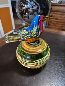 Dale Tiffany Woven Murano Glass Bird/Jewelry Box in original box EXC LOOK - Picture 1 of 10