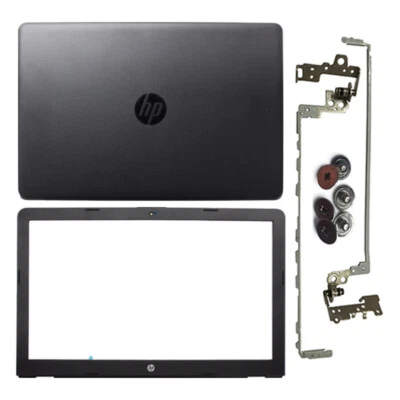 New for HP 15-BS 15T-BR 15-BW Black LCD Back Cover+Front Bezel+Hinges w/6 screws - Image 1 of 4