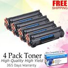 4 Pack CE285A 85A Toner Cartridge For HP LaserJet P1102 P1102w M1212nf m1217nfw