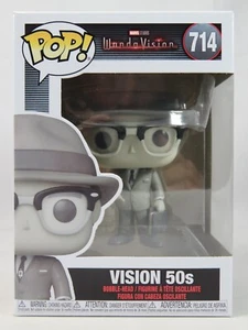 Marvel Funko Pop - Vision 50s - Wanda Vision - No. 714 - Free Protector - Picture 1 of 10