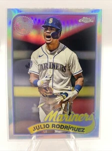 2024 Topps Chrome #89CB-6 Julio Rodríguez 1989 Topps Baseball - Picture 1 of 3