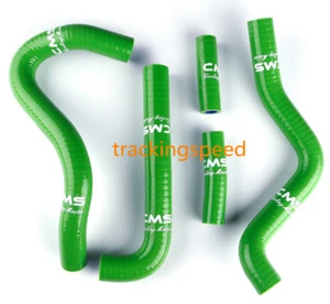 silicone radiator hose for Kawasaki KX250 KX 250 1994-2002 2000 2001 green - Imagen 1 de 9
