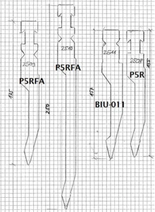 Oberwerkzeuge Typ Bystronic/Beyeler P5R + P5RFA 30° R1 Abkantwerkzeug Biegewerkz - Bild 1 von 9
