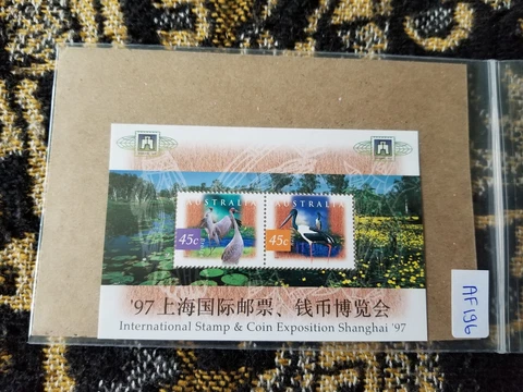 Australia 1997 Int'l Stamp & Coin Exposition Shanghai - AF196 Cover