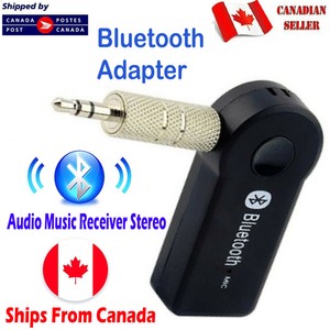 Wireless Bluetooth Adapter 3.5mm Aux Audio Music Receiver Stereo For Car Mic