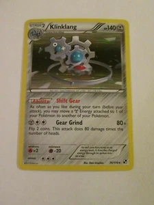 062PK076 - Klinklang - 76/114 - Black & White - Rare Holo - Q - Picture 1 of 2