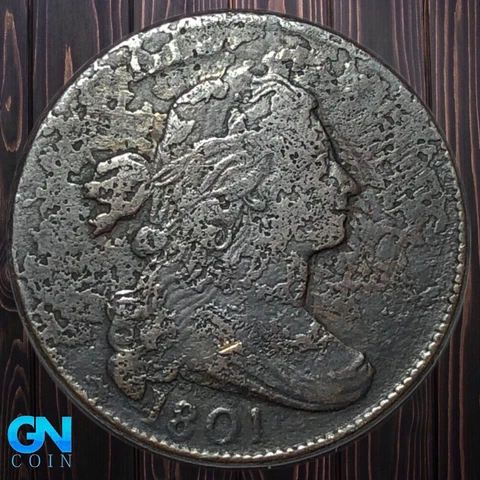1801 Draped Bust Large Cent   #K6806 Cover