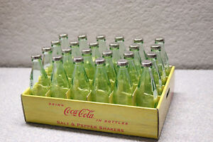 24x Lot TableCraft Coca-Cola Coke Mini Glass Bottle Salt & Pepper Shaker 12 Set