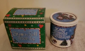 Papel Giftware Snowfall Friends Coffee Cup With Lid Coaster 8 oz Share the Magic - Picture 1 of 6