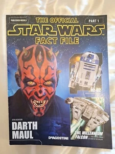 The Official Star Wars Fact File #1 +Rare Collectors Guide Galaxy & Chart Poster - Picture 1 of 9