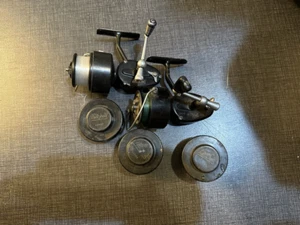 2 EA Mitchell 330 Spinning Reels with 3 ea Large Spare Spools - Picture 1 of 2