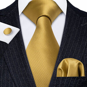 Hi Tie Men Fashion Solid Color Silk Tie Wedding Party Formal Business Necktie