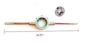 Lighthouse Quality Tools® M14X1 LH Adjustable Threading Die + Stock Handle - Picture 1 of 3