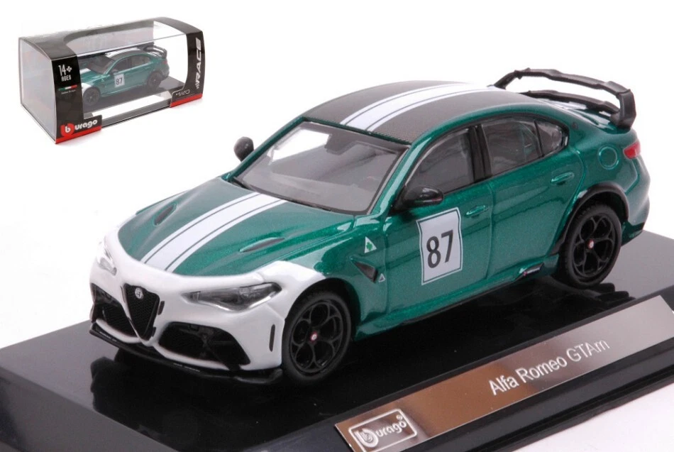 Modellino auto scala 1:43 Burago ALFA ROMEO GTA RACING racing da collezione - Immagine 1 di 1